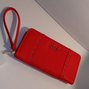Orange Jessica Simpson Wallet Wristlet